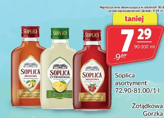 Wódka Soplica Cytrynówka 90-100ml promocja w Prim Market