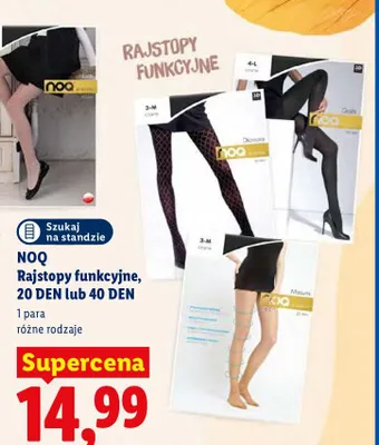 Rajstopy funkcyjne 20 DEN NOQ promocja w Lidl