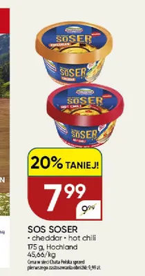 Sos Soser hot chili Hochland promocja w Chata Polska