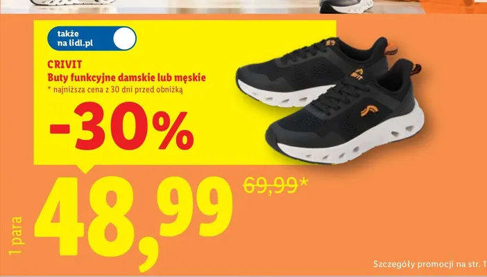Buty funkcjonalne damskie Crivit promocja w Lidl