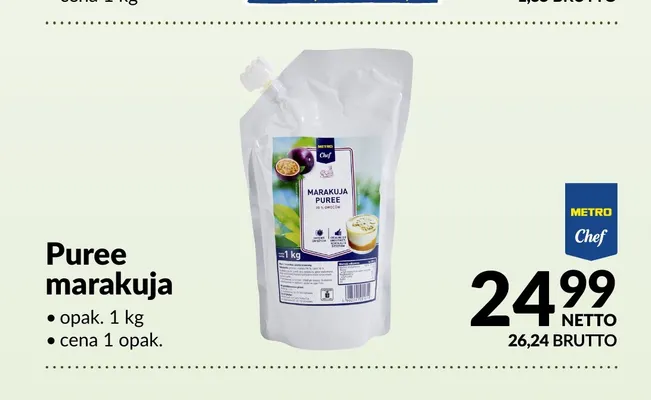 Puree marakuja Metro Chef promocja w Makro