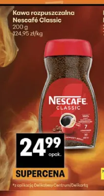 Kawa rozpuszczalna Nescafé Classic promocja w Delikatesy Centrum