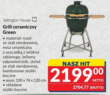Grill ceramiczny Green Tarrington House promocja w Makro