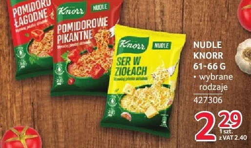 Nudle Knorr 61-70g promocja w Selgros