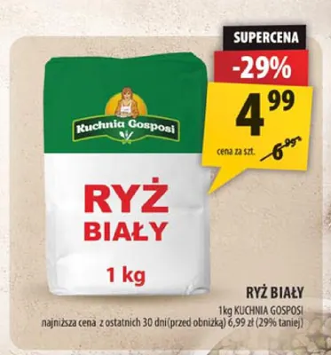 Ryż biały Kuchnia Gosposi promocja w Arhelan
