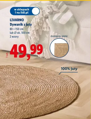 Dywanik z juty promocja w Lidl
