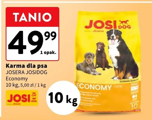 Karma dla psa Josera Josidog Economy promocja w Intermarche