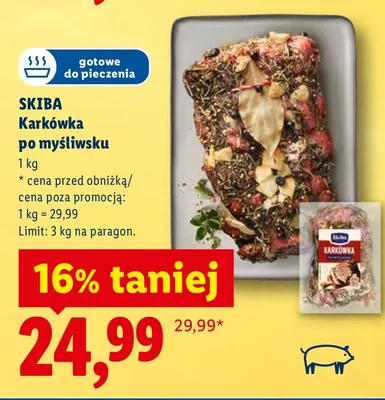 Karkówka po myśliwsku Sktba promocja w Lidl