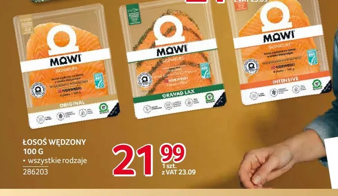 Łosoś wędzony Mowi promocja w Selgros
