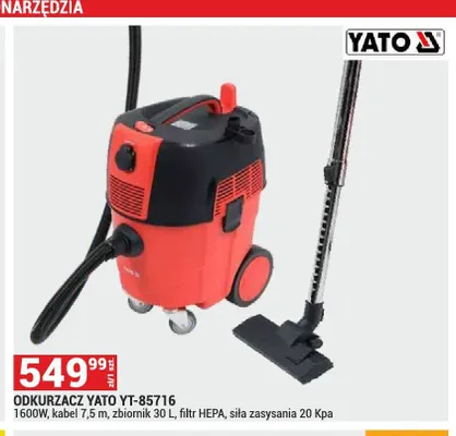 Odkurzacz Yato YT-85716 promocja w Merkury Market