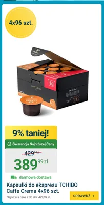Kapsułki do ekspresu Tchibo Caffe Crema 4-pak promocja w ERLI