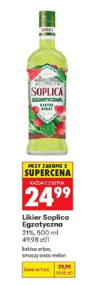 Likier Soplica Egzotyczna smoczy owoc melon promocja w Biedronka