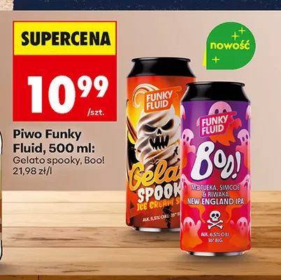 Piwo Funky Fluid Gelato Spooky promocja w Biedronka