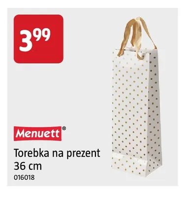 Torebka na prezent 36 cm Menuett promocja w Jula