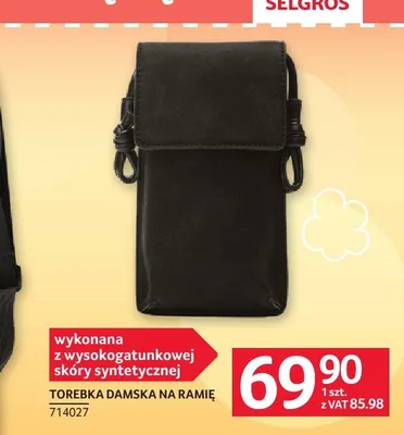 Torebka damska na ramię promocja w Selgros