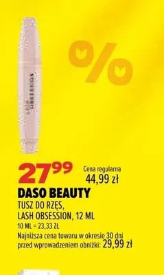 Tusz do rzęs Daso Beauty Lash Obsession promocja w Drogerie Natura