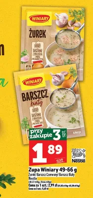 Zupa Winiary barszcz biały promocja w TOPAZ