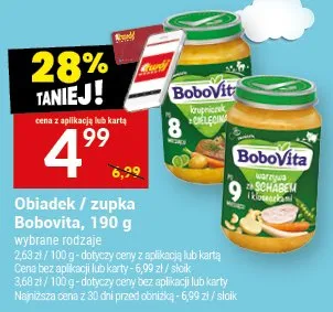 Obiadek / zupka Bobovita promocja w Twój Market