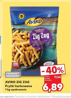 Frytki karbowane Aviko Zig Zag promocja w Kaufland