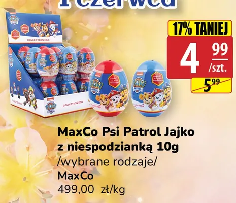 Jajko z niespodzianką Psi Patrol MaxCo promocja w API Market