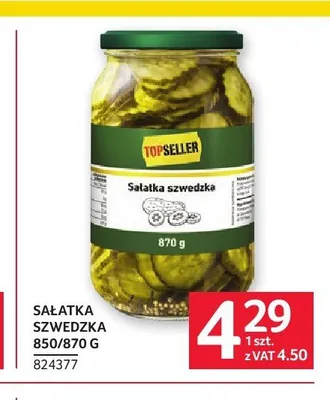 Sałatka szwedzka Topseller promocja w Selgros
