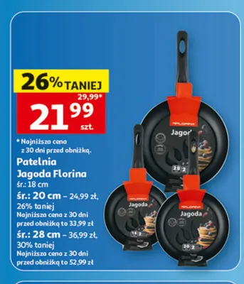 Patelnia Florina Jagoda 20 cm promocja w Auchan