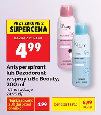 Antyperspirant w spray'u różne rodzaje promocja w Biedronka