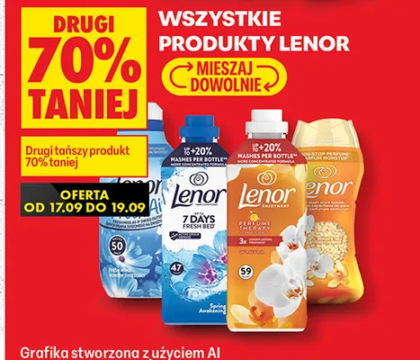 Płyn do płukania Lenor Fresh Air Effect Powiew Świeżości promocja w Biedronka