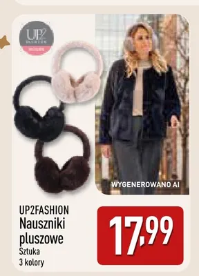 Nauszniki pluszowe UP2FASHION promocja w Aldi