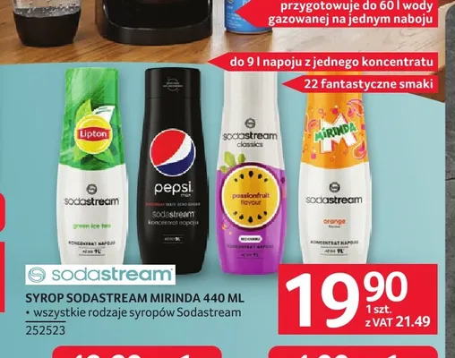 Syrop SodaStream Classics Passionfruit promocja w Selgros