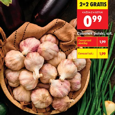 Czosnek polski promocja w Biedronka