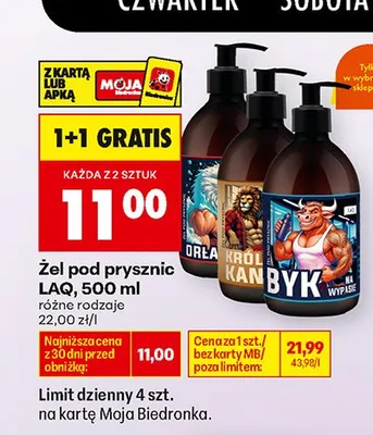 Żel pod prysznic LAQ Króla promocja w Biedronka