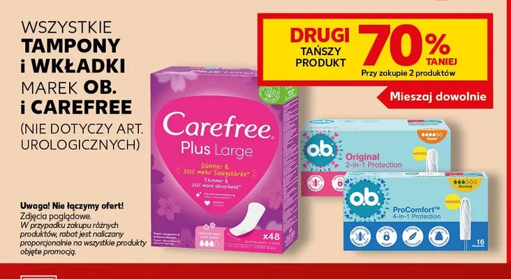 Tampony Original Super o.b. promocja w Kaufland