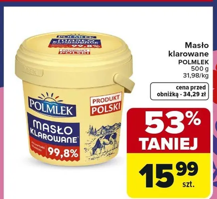 Masło klarowane promocja w Carrefour Market