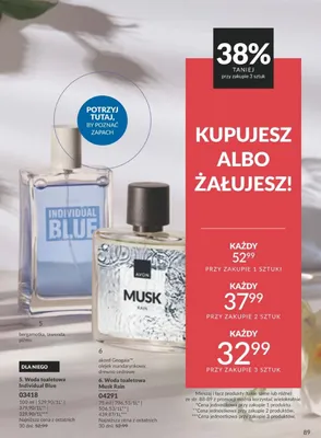 Woda toaletowa Musk Rain promocja w AVON