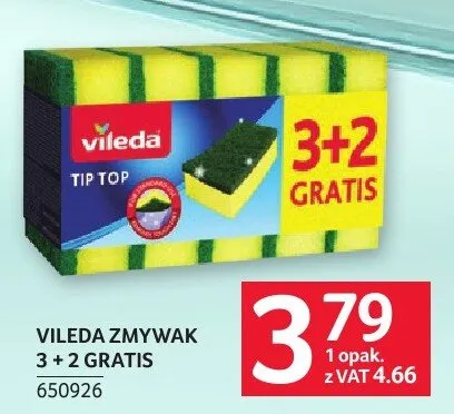 Zmywak Vileda Tip Top 3 + 2 GRATIS promocja w Selgros