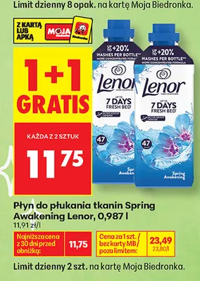 Płyn do płukania tkanin Lenor Spring Awakening promocja w Biedronka