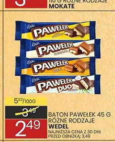 Baton Wedel promocja w Wafelek