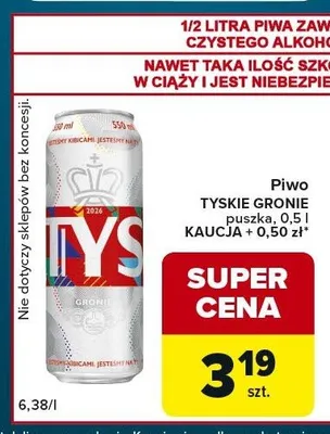 Piwo Tyskie Gronie promocja w Globi