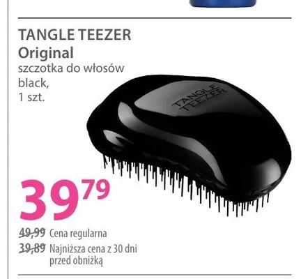 Szczotka do włosów Tangle Teezer Original black promocja w Hebe