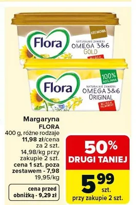 Margaryna różne rodzaje promocja w Carrefour