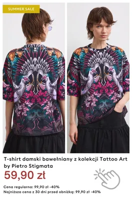 T-shirt damski bawełniany z kolekcji Tattoo Art by Pietro Stigmata promocja w Medicine
