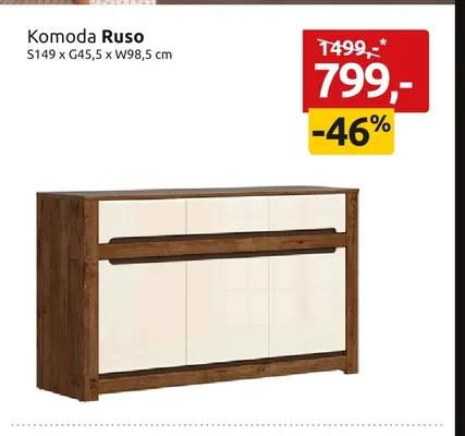 Komoda Ruso promocja w Black Red White