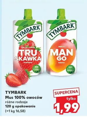 Mus 100% owoców truskawka promocja w Kaufland