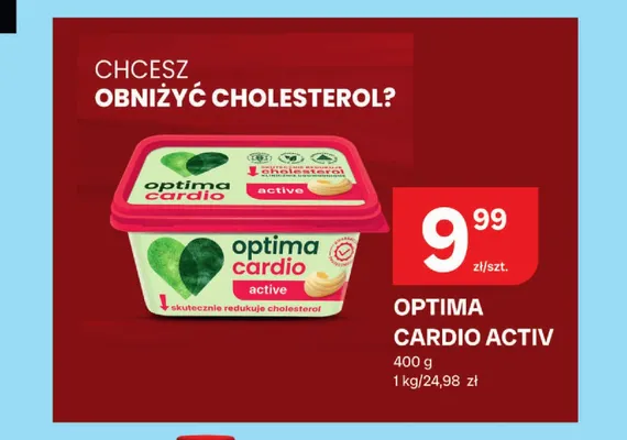 Margaryna Optima Cardio Activ promocja w Chorten