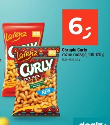 Chrupki Curly różne rodzaje promocja w Dealz
