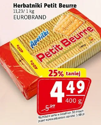 Herbatniki Petit Beurre 400g promocja w Prim Market