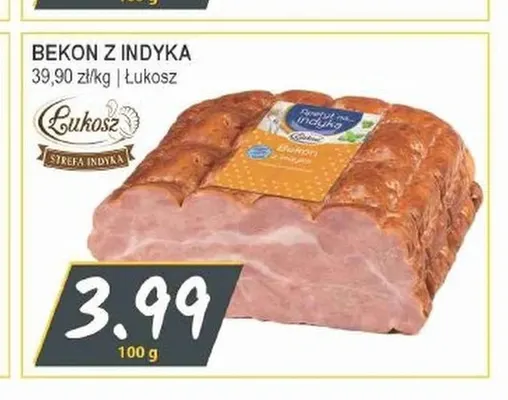Bekon z indyka Łukosz promocja w Słoneczko