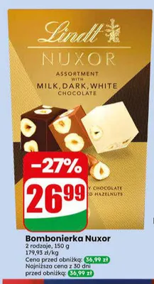 Bombonierka Lindt Nuxor promocja w Dino