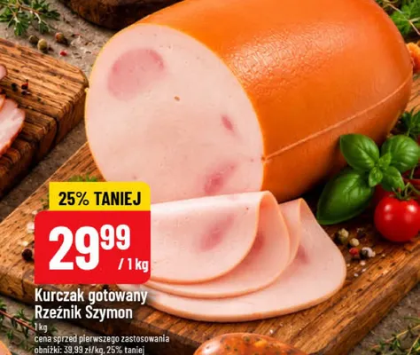 Kurczak gotowany Rzeźnik Szymon promocja w POLOmarket